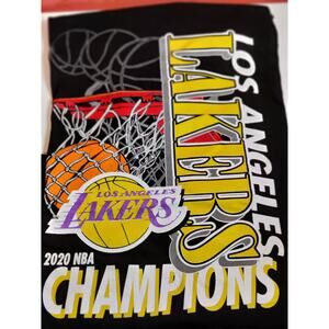 2020 Los Angeles Lakers NBA Finals Champion Mens Tee Authentic Size Medium